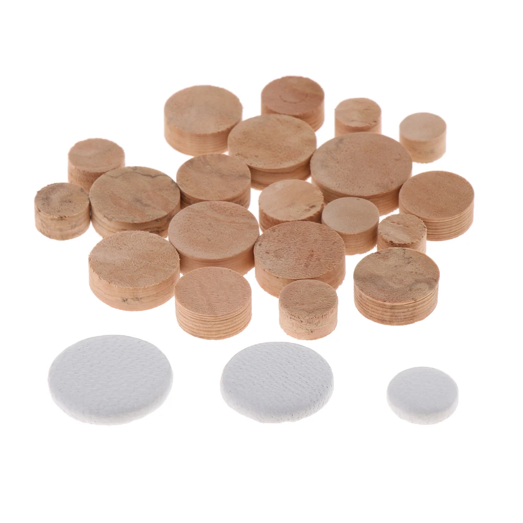Exquisite Oboe Cork Pads Mats Leather Pads Pack DIY Woodwind Instrument Accessory