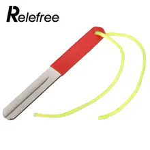 2 Двусторонняя двойной паз Diamond рыболовный крючок точилка резкость отточить Рыбалка инструмент