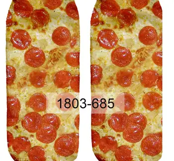 

10 Pairs Lot/Pack women Socks slippers dital printing delicious foods lady girl offbeat short Socks for woman free shipping