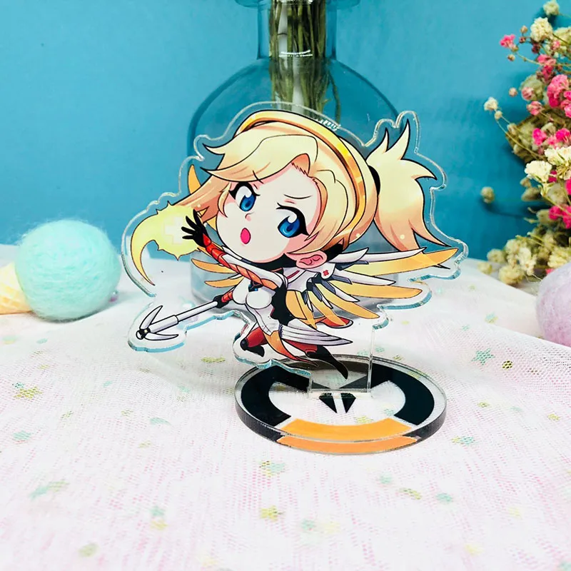 8 см игра акриловое прозрачное украшение 3D Artware Mercy Widowmaker Tracer шарм хороший подарок