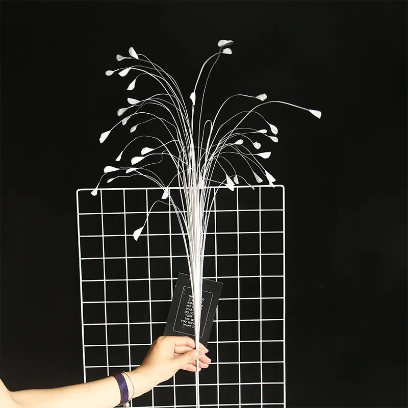 

10 Pcs/Lot Artificial plants grass plastic peacock tail grass for Home Decoration Wedding Road lead flower wall fake flower 91CM