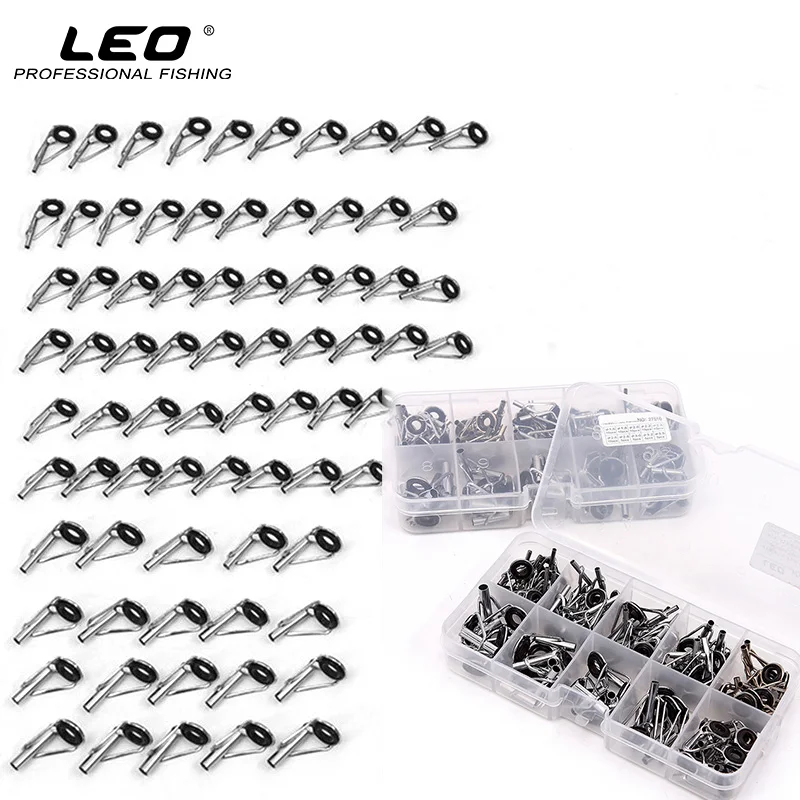 80pcs box multiple sizes telescopic fishing rod tips with rod tip top size chart