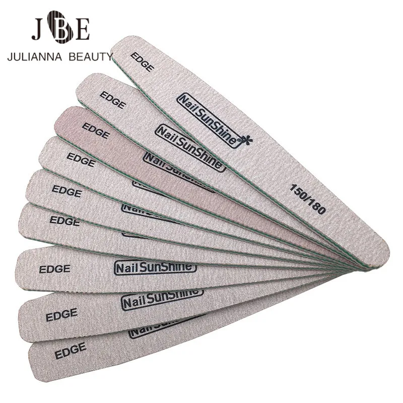 

25pcs/lot Double Side Nail files buffer 150/180 Sanding Blocks Slim Buffer Nail Art Salon Supplies Professional Nail Files