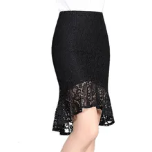 Весенне-осенняя модная пикантная кружевная юбка-годе, Женская юбка-годе с оборками в стиле ампир, тонкая юбка до колена с вырезами, Mw043