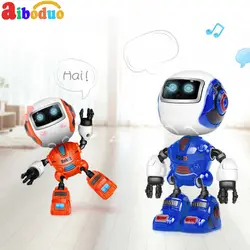 Сплав умный робот Q версия экшн-головоломка игрушки умная музыка Dazzle Танцующий Робот игрушки для детей