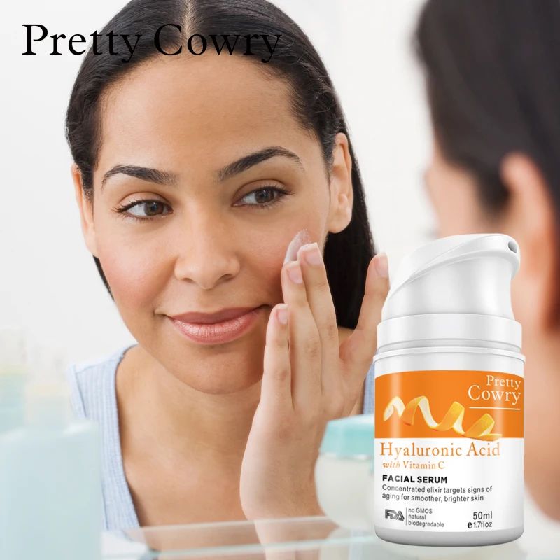 Vitamin C Orange Antiaging Hyaluronic Acid Liquid Whitening Serum