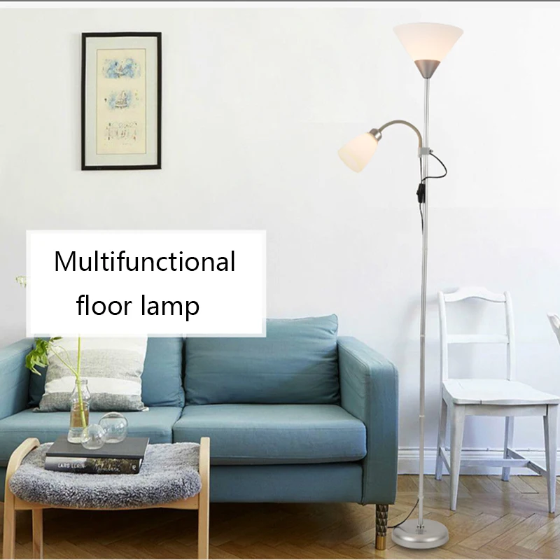  Modern nordic design 2 lights night Floor Lamp stand Living Room adjustable Hotel Lighting E27 LED  - 32879841795