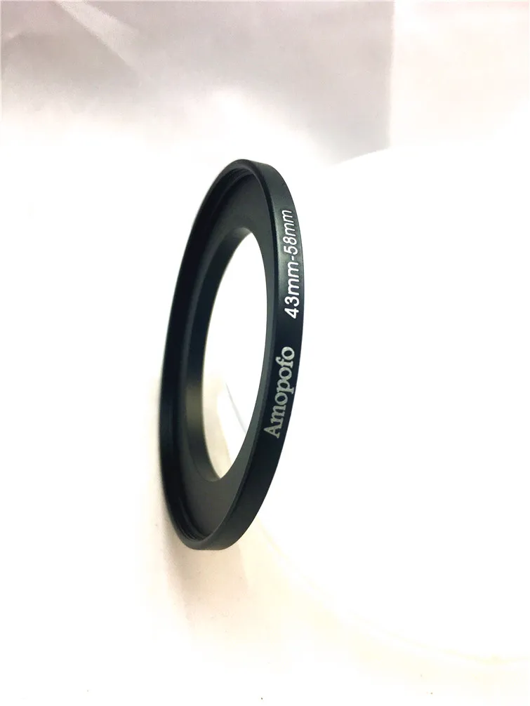43 58mm /43mm to 58mm Step Up Ring Filter Adapter for UV,ND,CPL,Metal