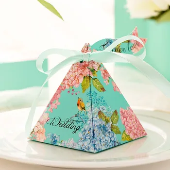 

Wedding Candy Box Chocolate Holder 10pcs Fashion Gift Paper Bag Forever Love Box With Ribbon For Small Gift Carrier