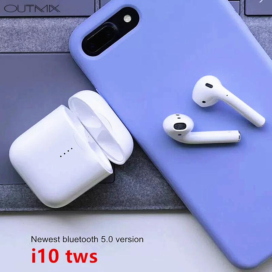 

OUTMIX i10 tws Bluetooth Earphones Wireless earphone Bluetooth 5.0 headset In ear Touch control headphones wireless for phone