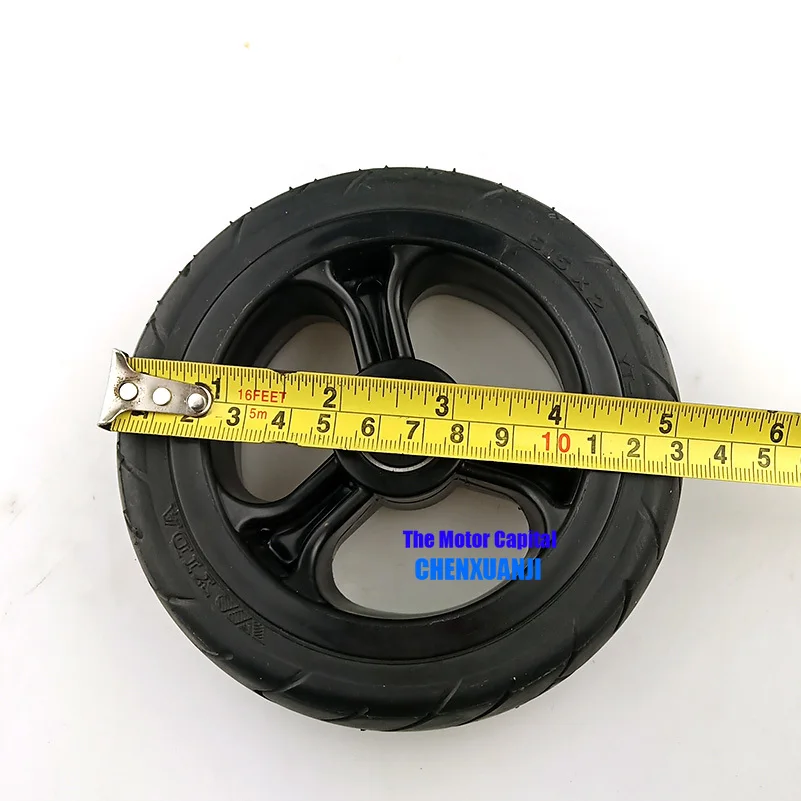 Solid wheels 5 inch 5.5x2 145x40 6x2 Fast wheel F0,jackhot,Nes carbon fiber scooter solid tire with alloy rim good quality