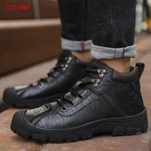 Повседневные кроссовки; высококачественные мокасины; зимняя обувь; мужские ботинки; ботильоны из натуральной кожи; кожаная мужская обувь для взрослых