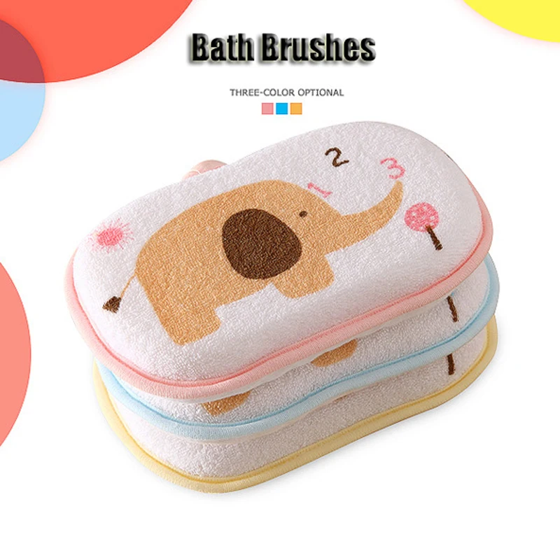 3Pcs/lot Baby Bath Brushes Children Popular Bath Brushs Massager Sponge
