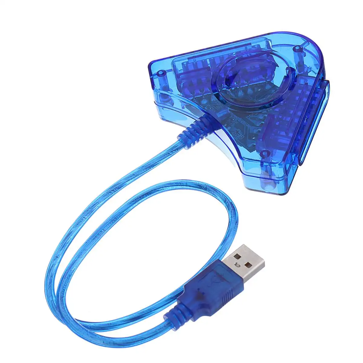 Джойстик USB двойной плеер конвертер Кабель-адаптер для PS2 геймпад две игровые станции 2 шт. игровой контроллер USB с CD драйвер
