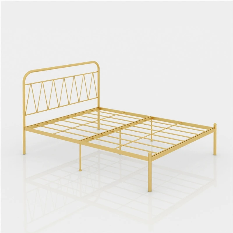 Moder iron art sheet person 1.5m iron frame bed double bed 1.8 iron bed princess ins wind steel frame bed Moder iron art sheet person 1.5m iron frame bed double bed 1.8 iron bed princess ins wind steel frame bed