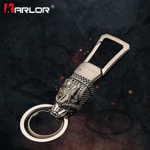 Модель головы дракона, автомобильный брелок, держатель ключей для автомобиля, безделушки, цинковый сплав, прочный автомобильный брелок, цепочка, подарки для автомобиля, аксессуары для автомобиля