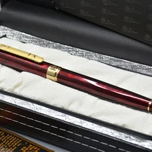 Роскошные ПИКАССО 902 темно-красный шариковая ручка с золотой зажим школьные канцелярские принадлежности записи брендовая, с мячом ручка для подарки на день рождения