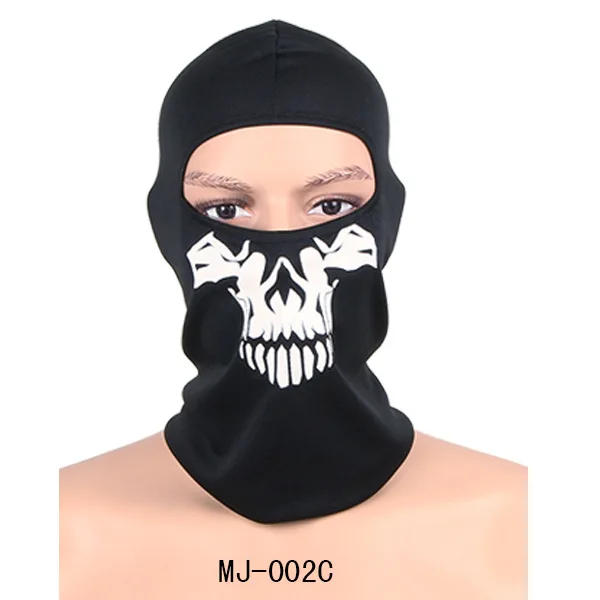 

Outdoor Motorcycle Bicycle Multi Function Headwear Hat Scarf Half Face Ski Masks Halloween Skull Skeleton Mask