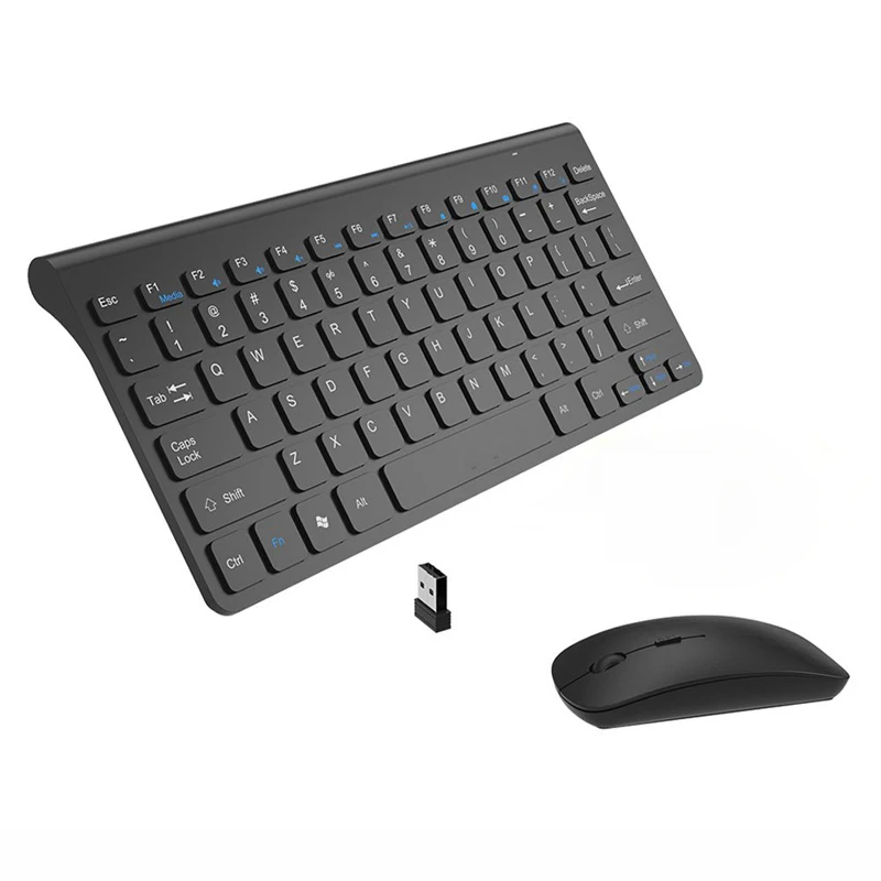 Beste 2.4g Draadloze Toetsenbord En Muis Voor Desktop PC USB Toetsenbord Voor Samsung Notebook Smart TV Toetsenbord Muis Draadloze combo Set PC