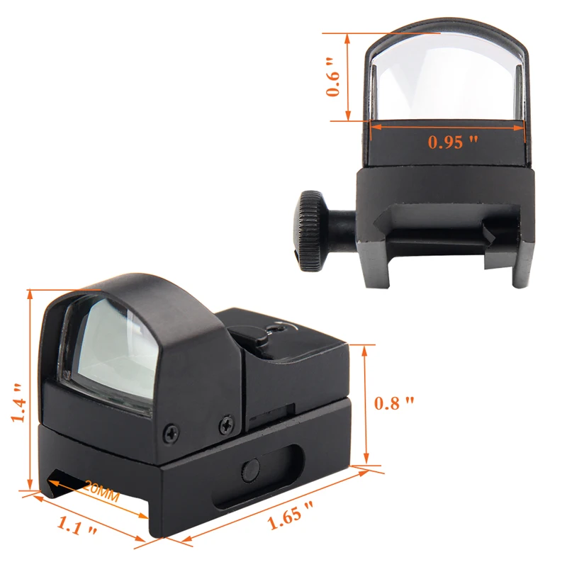 Hunting Mini Red Green Dot Scope Reflex Sight With OnOff Switch For Tactical Airsoft Shooting RL5-0006-15