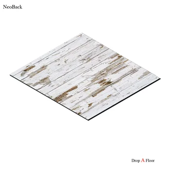

NeoBack Unique 4x5ft Rubber Floor Mat Off White Wood Pattern Photo Backgrounds Roll A Floor Popular Photo Backdrops F0002