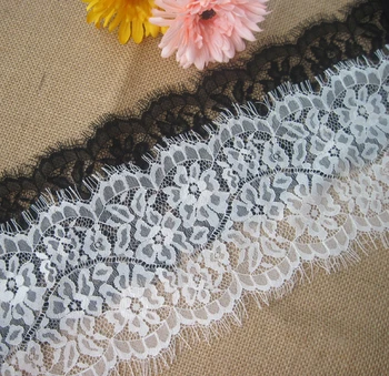

12yards/lot Handmade Diy Clothes Accessories High Quality Popular Noble Eyelash Lace Decoration Material 13cm RS151