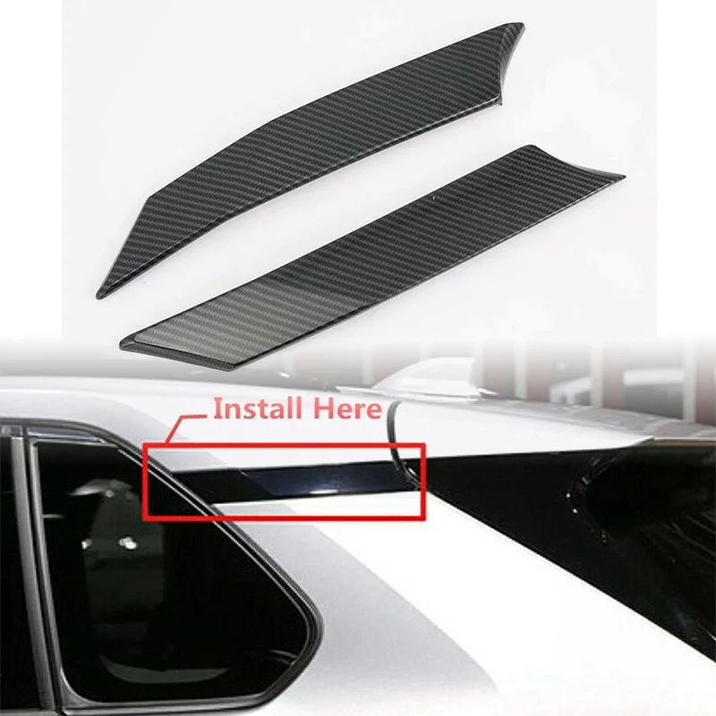 

Waterproof ABS Rear Door Window Molding Cover Trim For Toyota RAV4 2019 2020