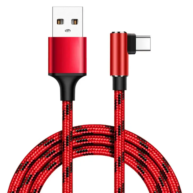 USB 3.1 نوع C 90 درجة سريع كابل شحن USB C البيانات الحبل شاحن سامسونج S10 S8 S9 ملاحظة 9 8 Xiaomi 9 mi8 mi6 هواوي P20