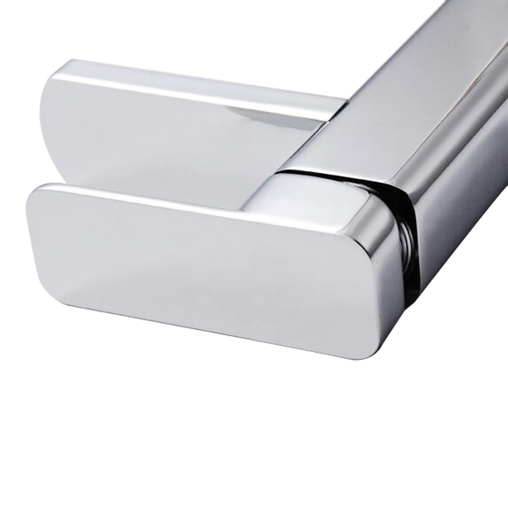 حوض للحمام صنبور النحاس الغرور أحواض من الزجاج مغسلة البارد و الماء الساخن صنبور حوض خلاط شلال سطح جبل الكروم واحدة مقبض