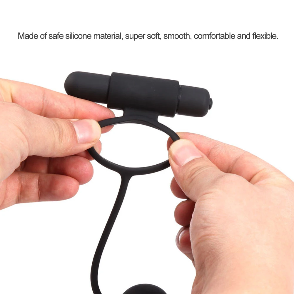 Silicone Anal Plug Cock Ring Penis Delay Ejaculation Massager Butt Plug Vibrator Sex Toys For Men Gays With 3 Anal Beads