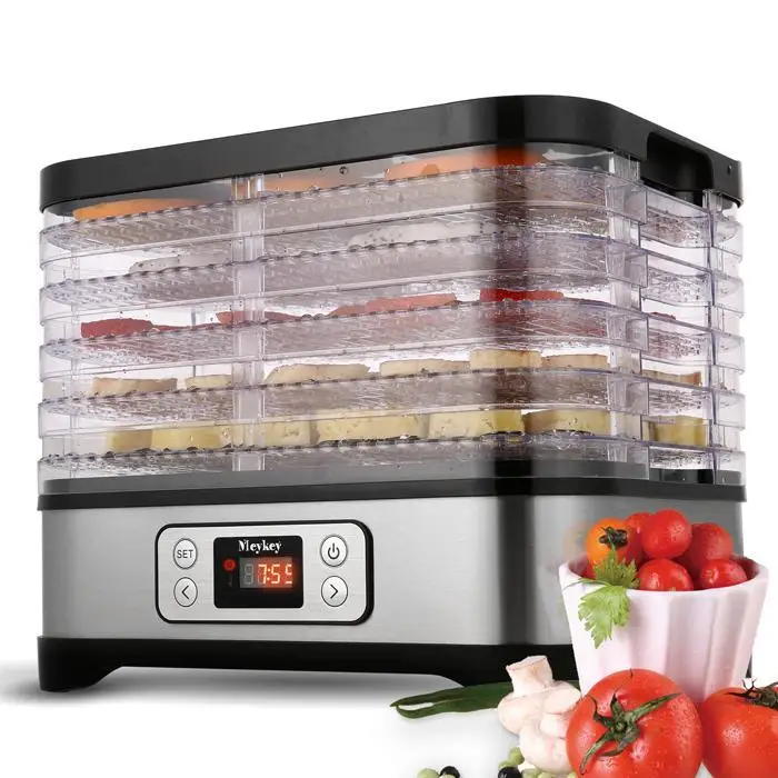

120V Electric Food Dehydrator Machine Professional Multi-Tier Food With 5 Stackable Trays