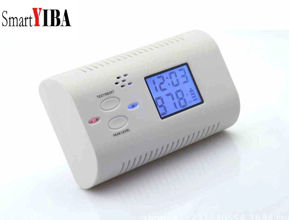 

SmartYIBA Battery-Operated Warning LCD Display Carbon Detector Independent CO Carbon Monoxide Poisoning Alarm Detector Sensor