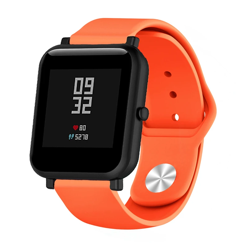

20mm Sport Silicone Watch Band Gear S2 Strap for Garmin Vivoactive 3 Moto 360 Correa Amazfit Bip Bracelet for Samsung Gear Sport