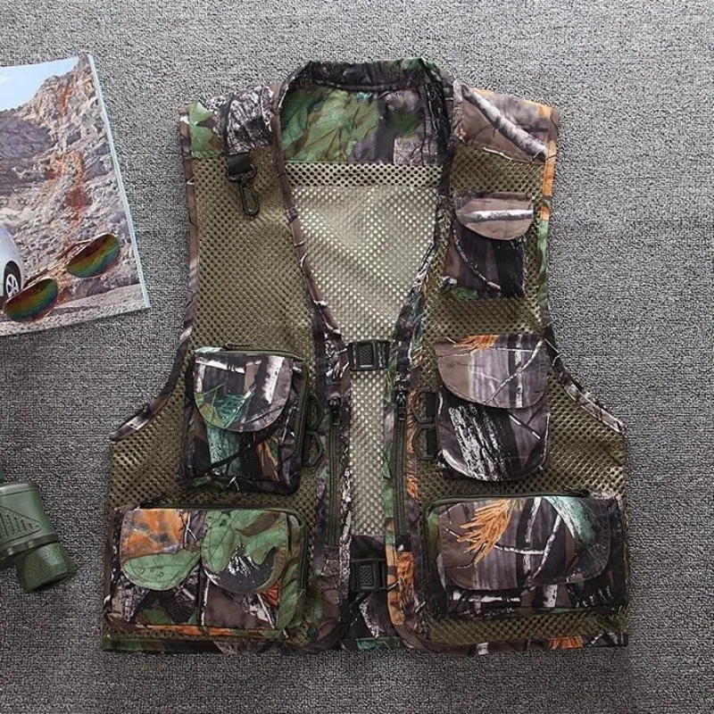 Outdoor Yelek Men Summer Camouflage Hunting Waistcoat For Men Multi
