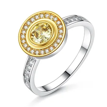 

Fashion zircon round rings.