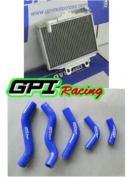 

aluminum high-perf Radiator +BLUE HOSE for Honda CR125 CR125R CR 125R 98 -99 1998 1999 NEW GPI