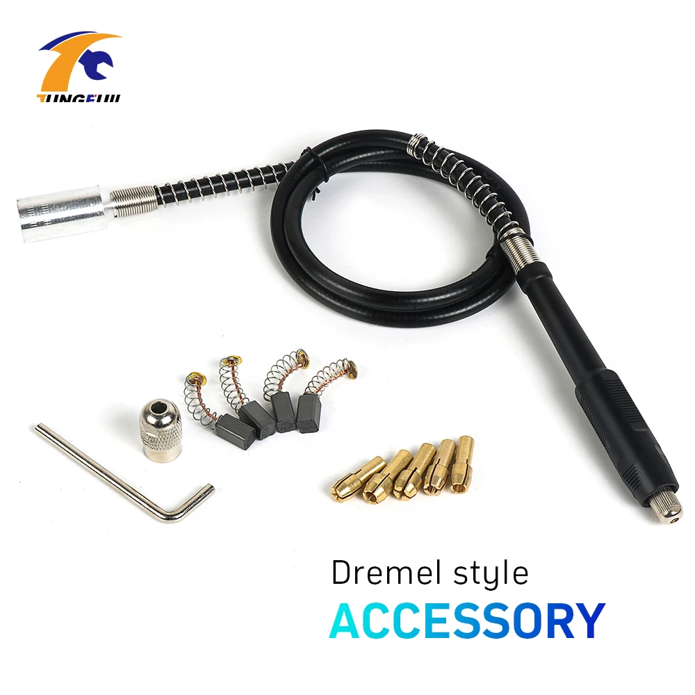 TUNGFULL M19* 2 гибкий вал для гравера Dremel аксессуары для вращающихся инструментов гибкий вал сверла с патроном для мини-дрели