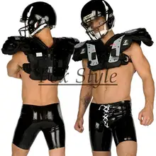 Сексуальные мужские латексные шорты штаны со шнуровкой