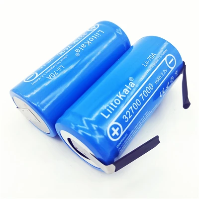 2 battery LiitoKala lii-70A LiFePo4 7000 mAh 3,2 V литий-железо-фосфат 32700 аккумуляторная батарея никелевая пластина DIY - Цвет: 2 battery