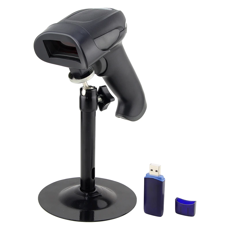 Wireless Laser Barcode Scanner Long Range Cordless Bar Code Reader for