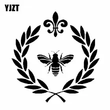 YJZT 12 7 см * 13 пчелы венок дом виниловые наклейки в виде Фотообоев c