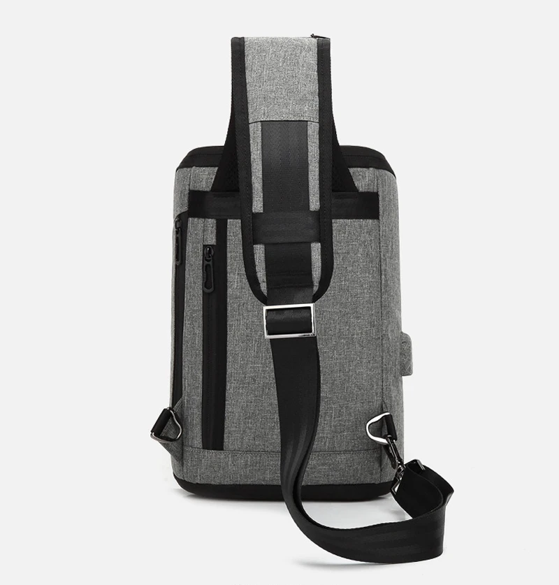 BAIBU многофункциональная сумка для путешествий, мужская повседневная сумка через плечо, зарядка через usb, нагрудная сумка, водоотталкивающая сумка-мессенджер для ipad