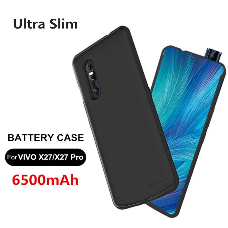 

Power Bank Battery Case For VIVO X27 Pro Shockproof 6500mAh Battery Charger Case For VIVO X27 Power Bank Case Simple Charging