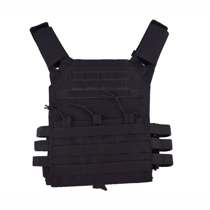 Тактический охотничий жилет, военная техника, нейлон, JPC, Molle Plate Carrier, бронежилет, армейский страйкбол, пейнтбол, CS, защитный жилет - Цвет: Black