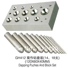 Ювелирные инструменты для moshe 7 колес+ справа и слева, dapping удары и блок набор, пунзель, хорошее качество, низкая цена