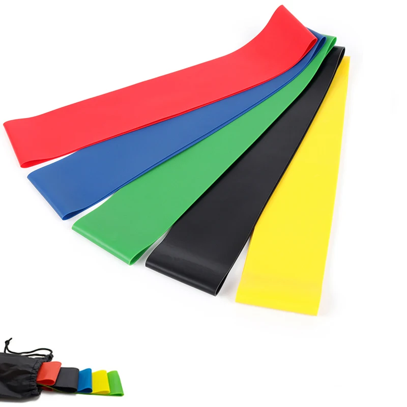 

5PCS/Set Resistance Band Elastic Latex Gym Strength Training Bands Yoga Exercise Pull Rope Fitness Equipment Resistance Loops