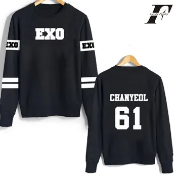 

Kpop Exo Hoodies Sweatshirt Kar Sehun Xiumin Baekhyun Terra Sticker Women/men Harajuku Winter Outwear 4XL Clothes
