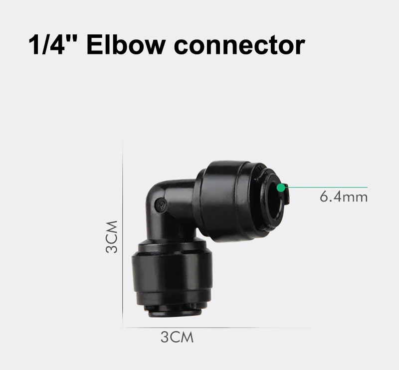 NuoNuoWell 1/4 ''трубный Тройник быстрый соединитель Концевая крышка адаптер