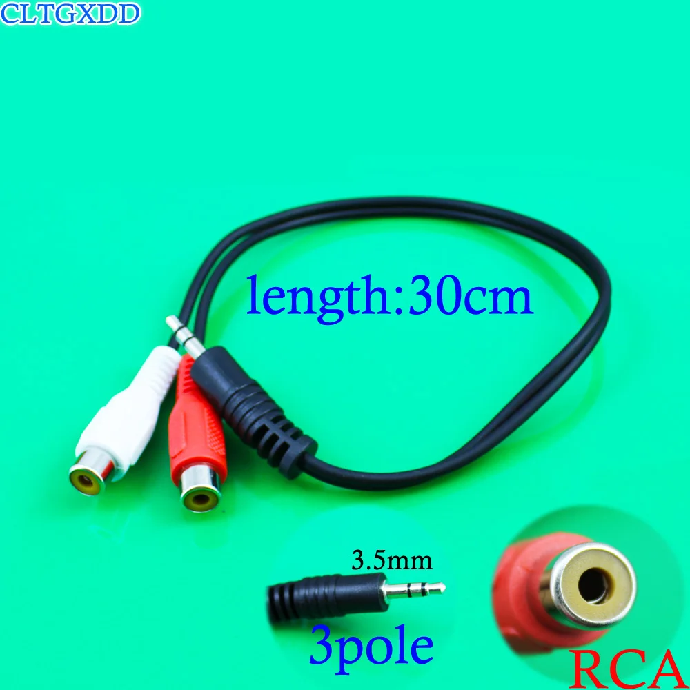 

3.5 MM Stereo Male Mini Plug to 2 Female RCA Jack Audio Adapter Cables 1/8 2-RCA Y Adaptor Wire Two Color Coded RCA Plug
