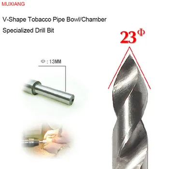 

MUXIANG Tobacco Pipe Bowl Drill Bit for the V-shape 23 mm Diameter Smoker Chamber Available for Lathe and Bench Drill jb0035